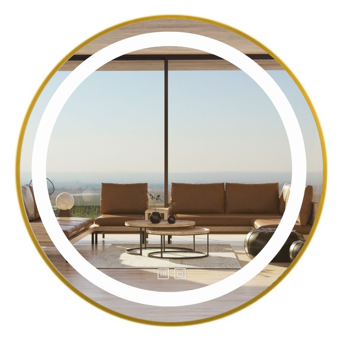 Lustro Led w ramie z funkcją anty-para