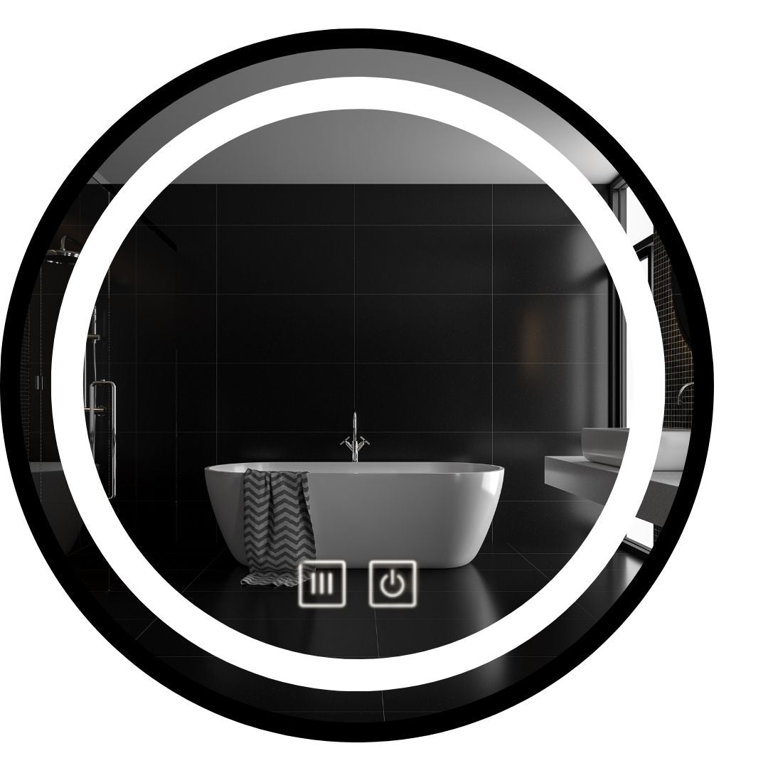 Lustro Led w ramie z funkcją anty-para